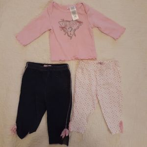 3-6 month girl Guess outfit